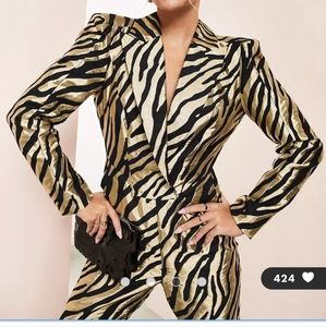 ASOS Zebra Print Jumpsuit in Black and Gold